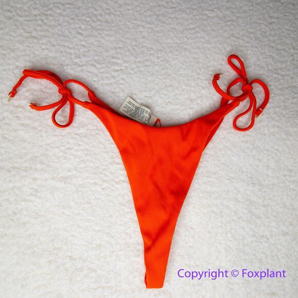 New! Set! Zulu & Zephyr Free People Tie Curve Brief Bikini, size 6‎ - Picture 4 of 15